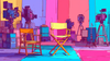 A director's chair in a production set